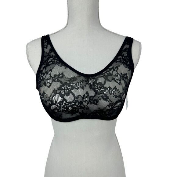 Le Mystère Portrait Underwire Stretch Lace Bra Women's Size 32C - Picture 1 of 14